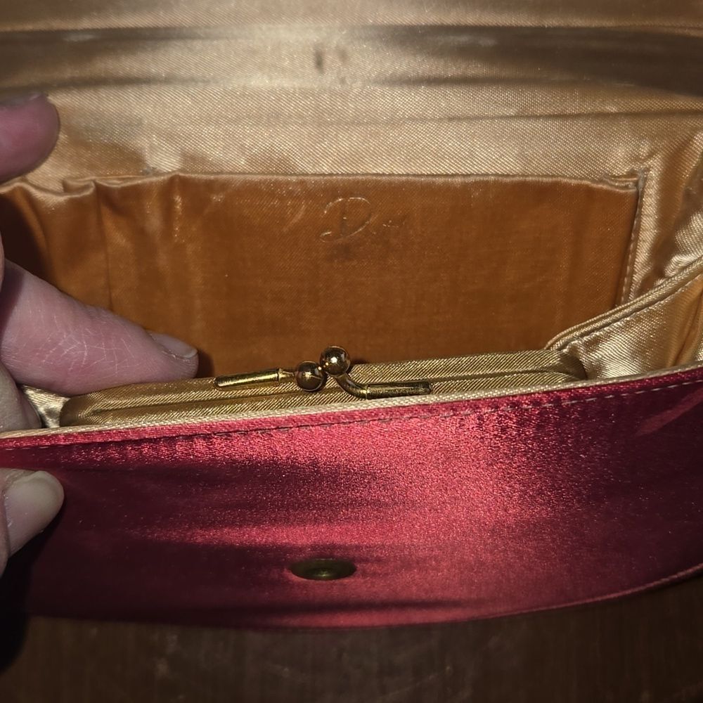 Paristyle vintage satin Clutch - Picture 8 of 12